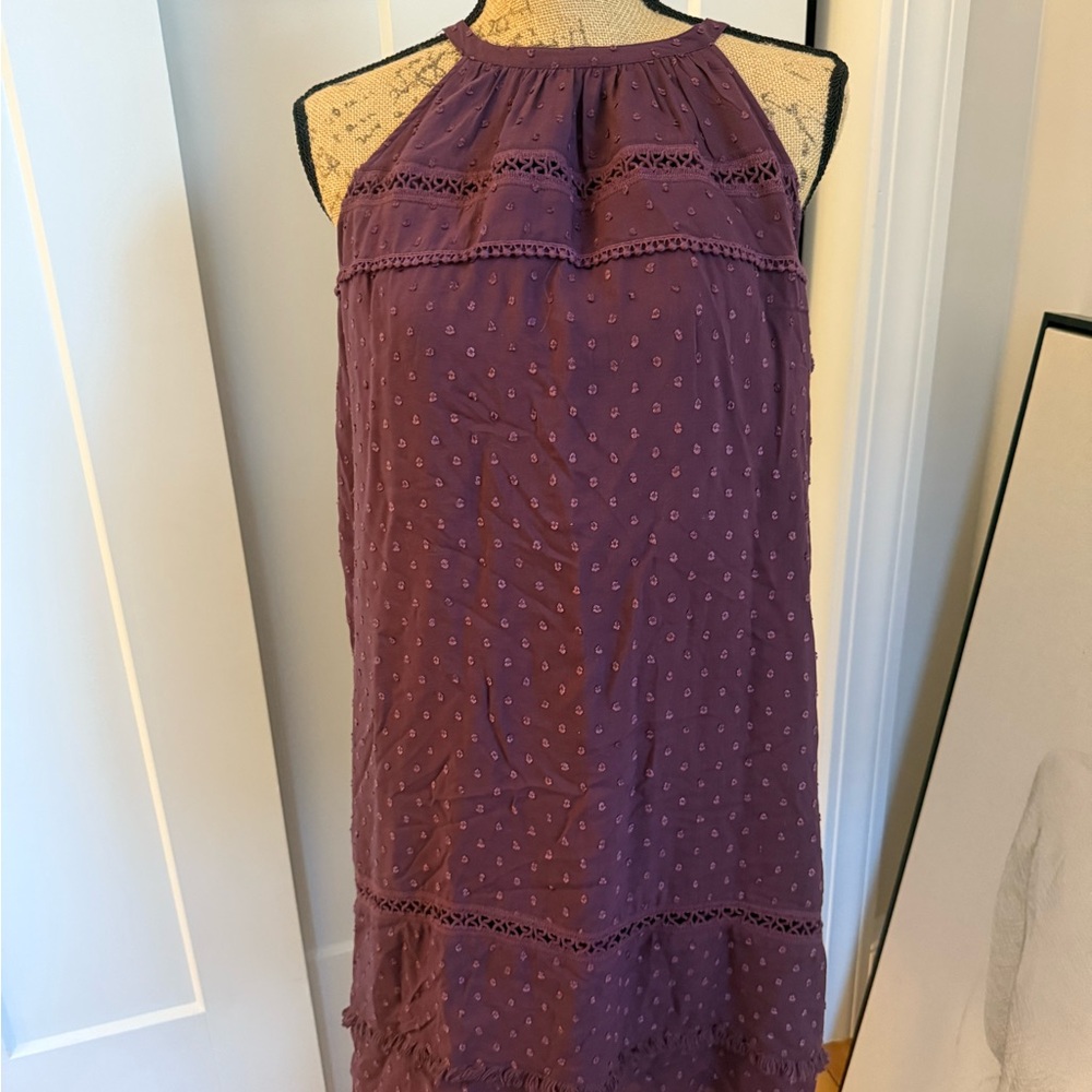 LOFT Purple Halter Dress